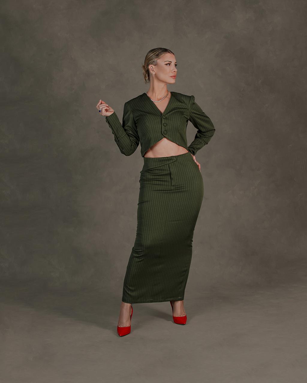 Saia mid infinity green and cropped infinity